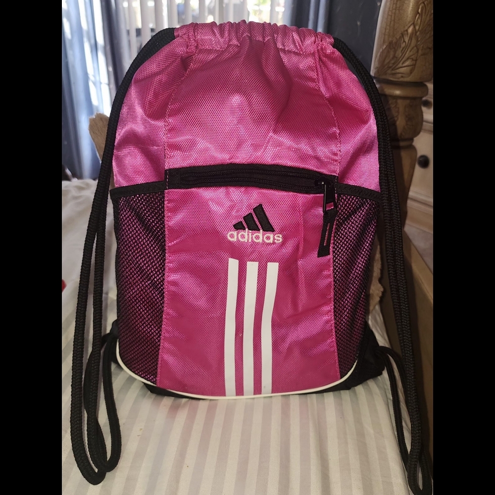 New ADIDAS Sling Backpack in Pink & Black